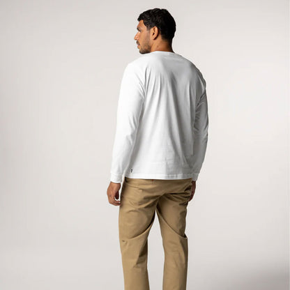 Harlyn Logo LS Tee Mens - White