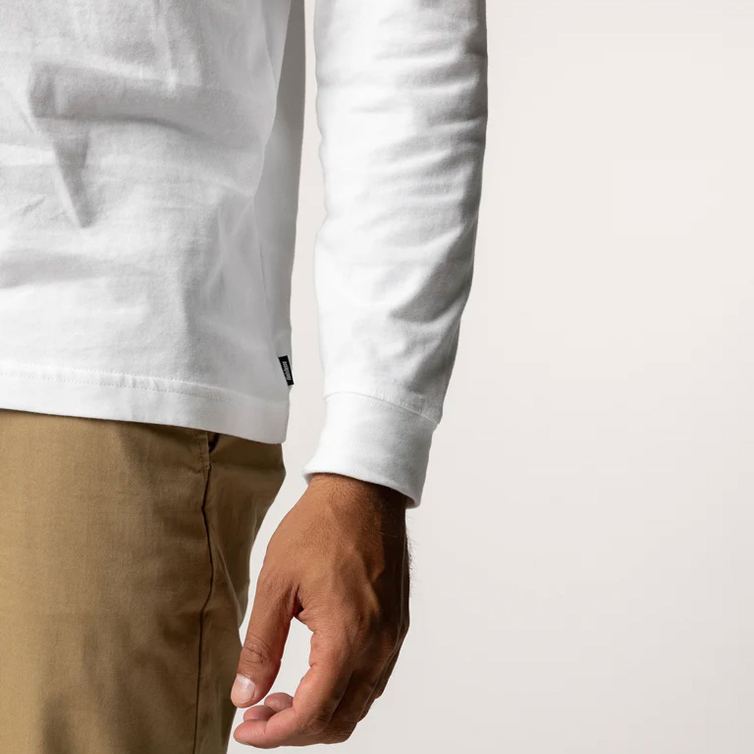 Harlyn Logo LS Tee Mens - White