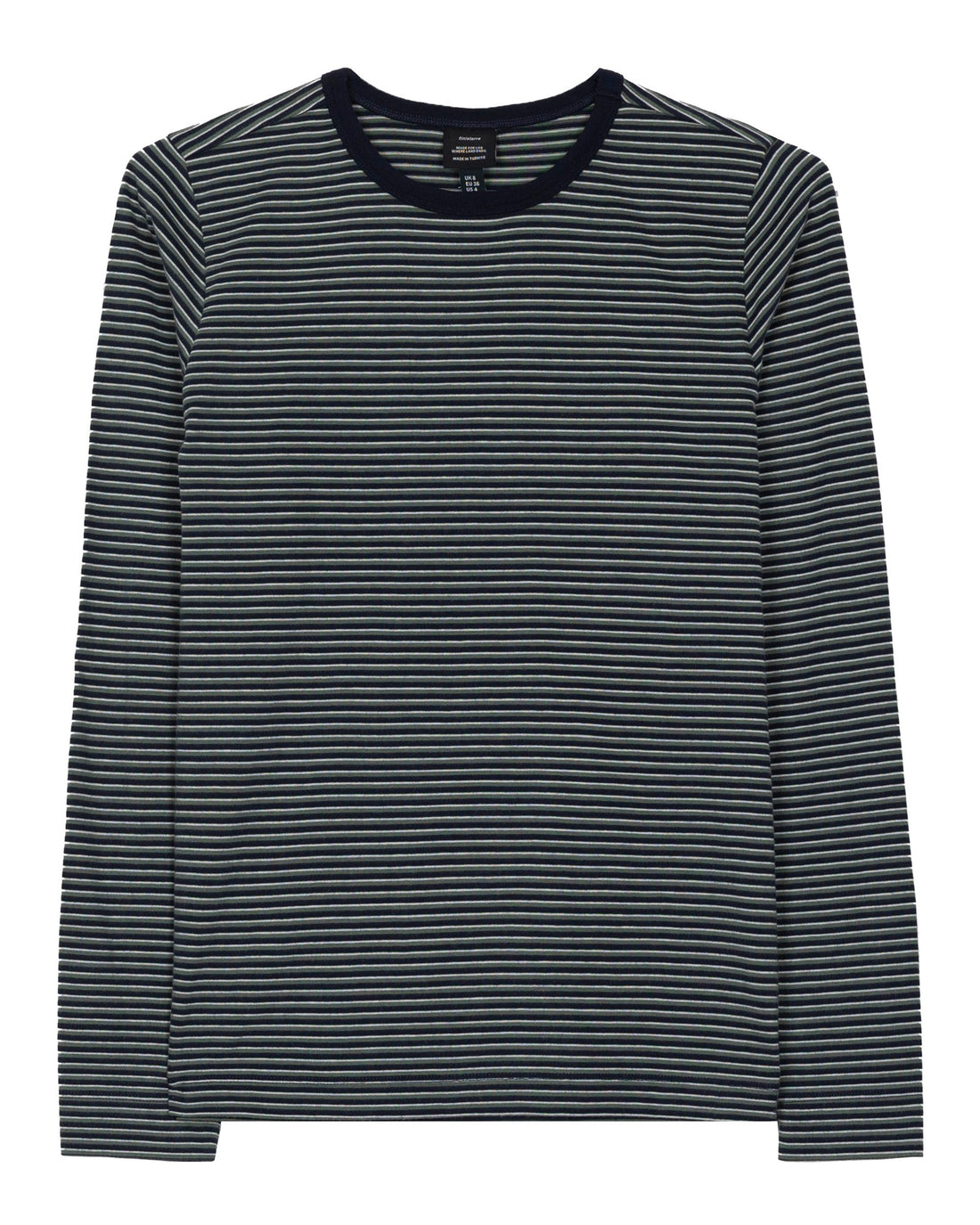 Eldon Stripe LS Tee Womens - Sailboat Green/Ecru/Navy
