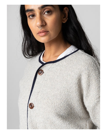 Elowen Button Through Cardigan Womens - Dove Grey