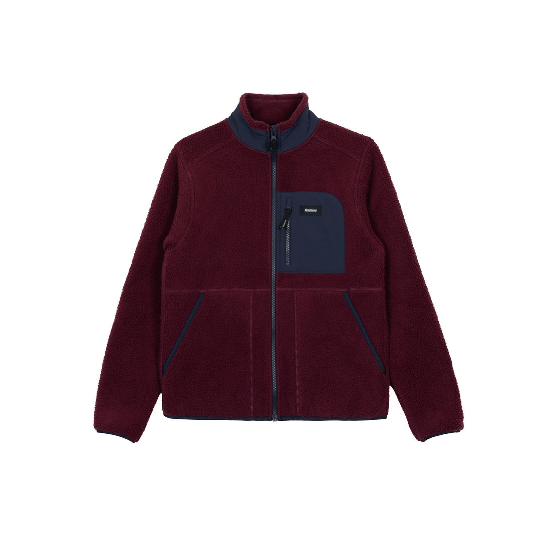 Bolster Fleece Full Zip Jacket Womens - Plum/Navy