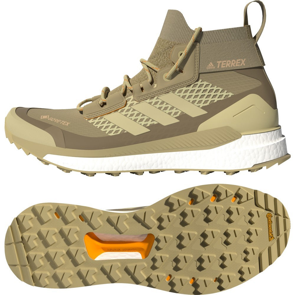 Terrex Free Hiker GTX Shoes Womens - Beige Tone/Sandy Beige/Pulse Amber