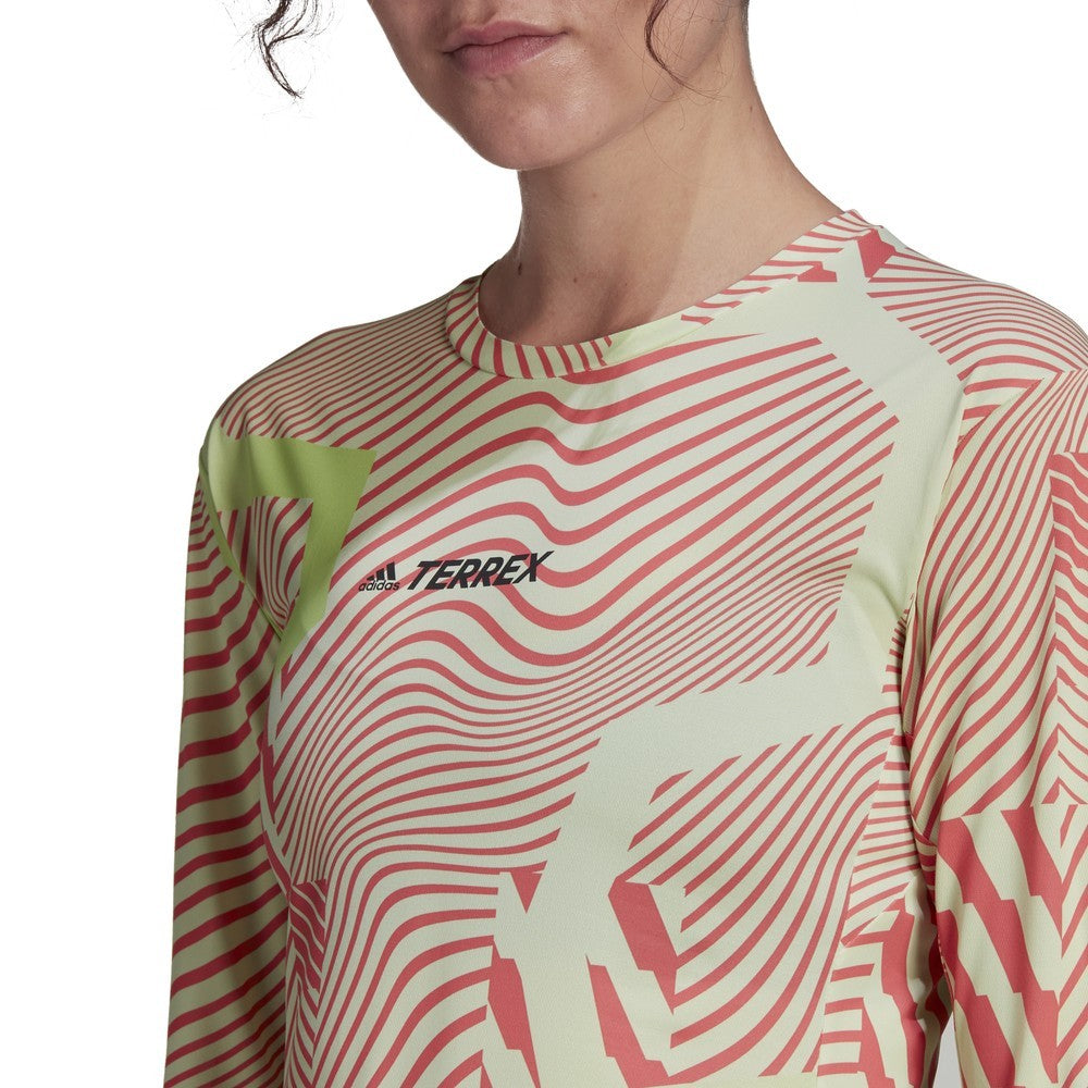 Trail GFX Top Womens - Almost Lime/Acid Red