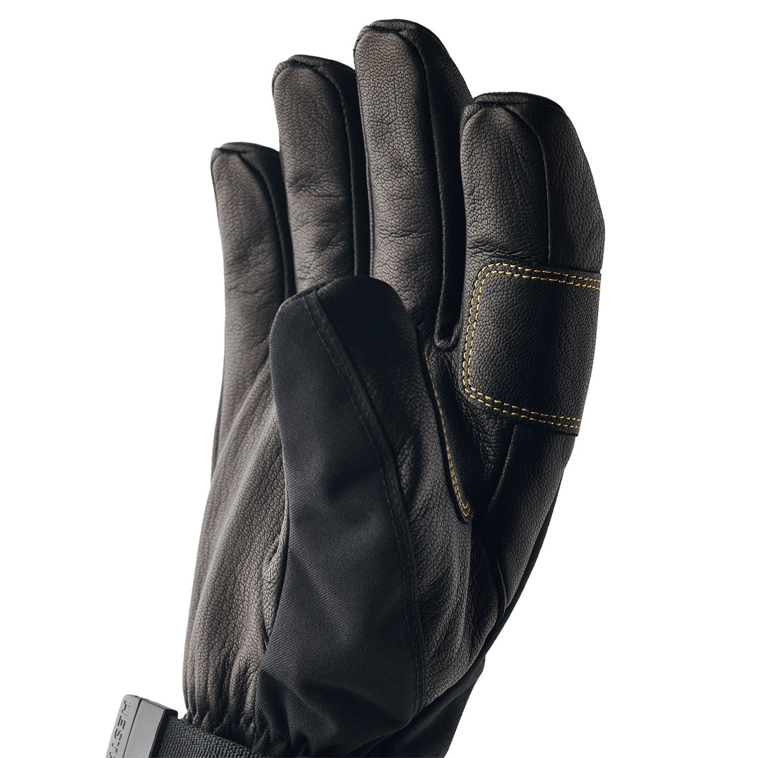 Army Leather Gore-Tex - 5 Finger Gloves - Black/Black