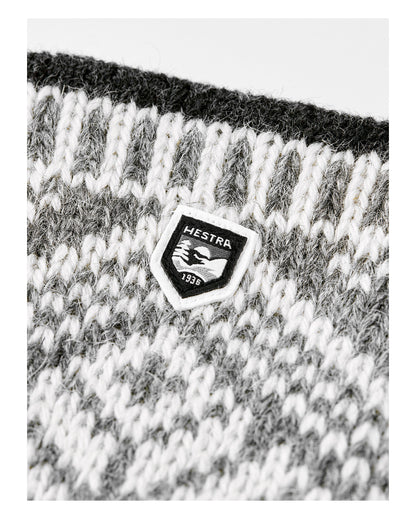 Nordic Wool Mitt - Grey/Offwhite