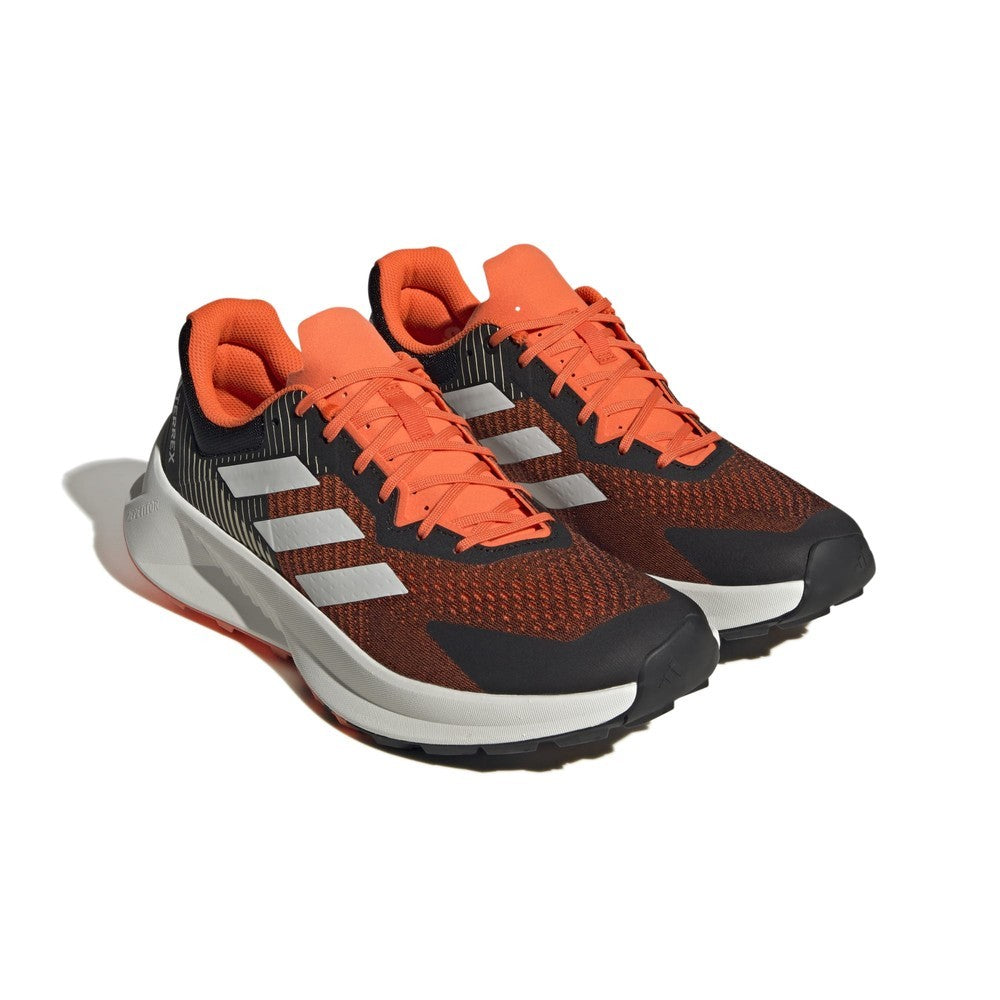 Terrex Soulstride Flow Shoes Mens - Core Black/Crystal White/Impact Orange