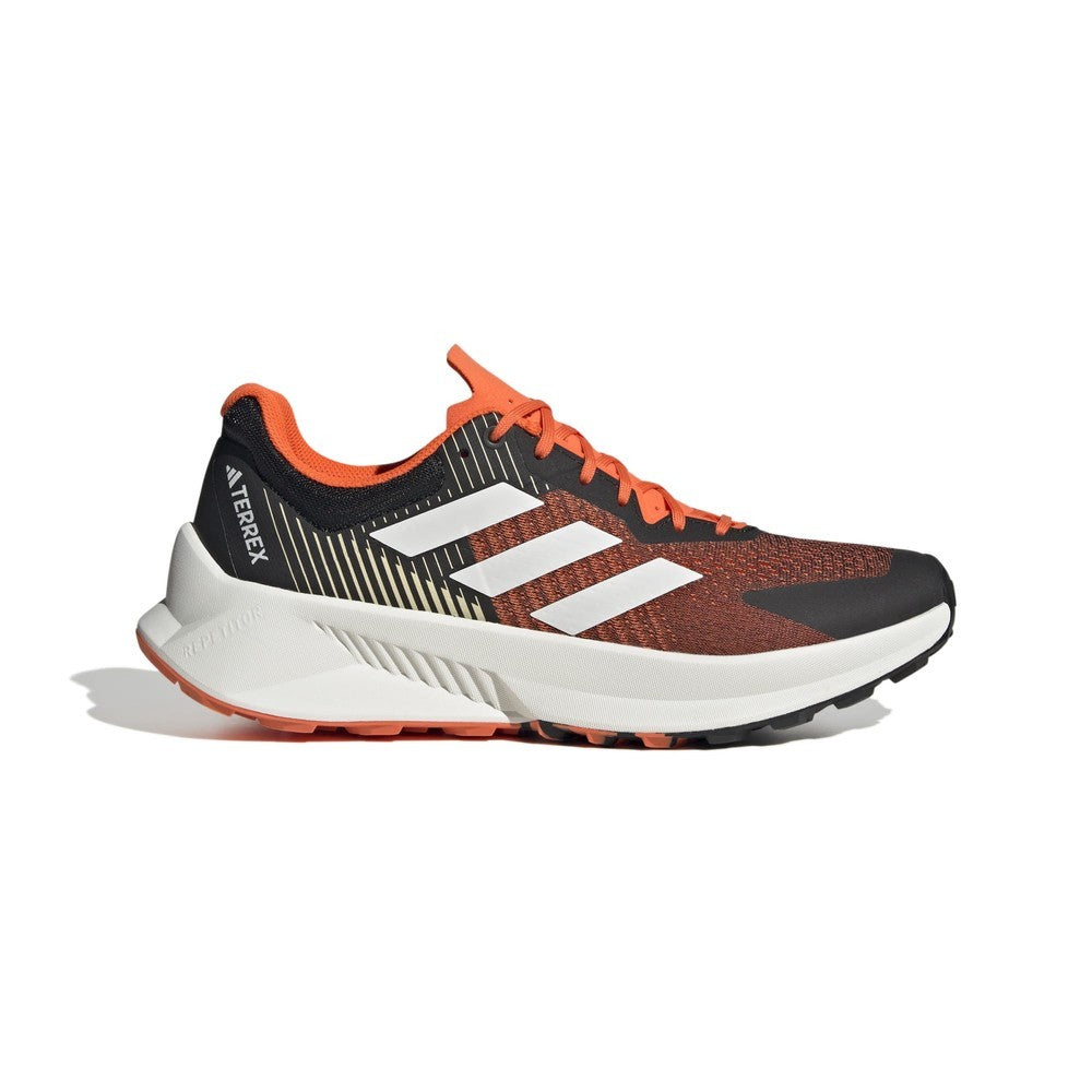 Terrex Soulstride Flow Shoes Mens - Core Black/Crystal White/Impact Orange