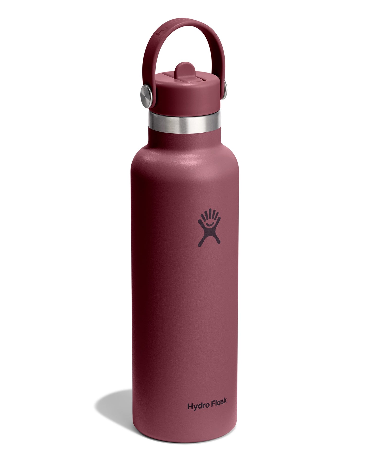 21oz Standard Flex Straw Cap - Burgundy