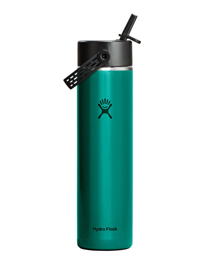 24oz Lightweight Wide Flex Straw Cap - Emerald Green