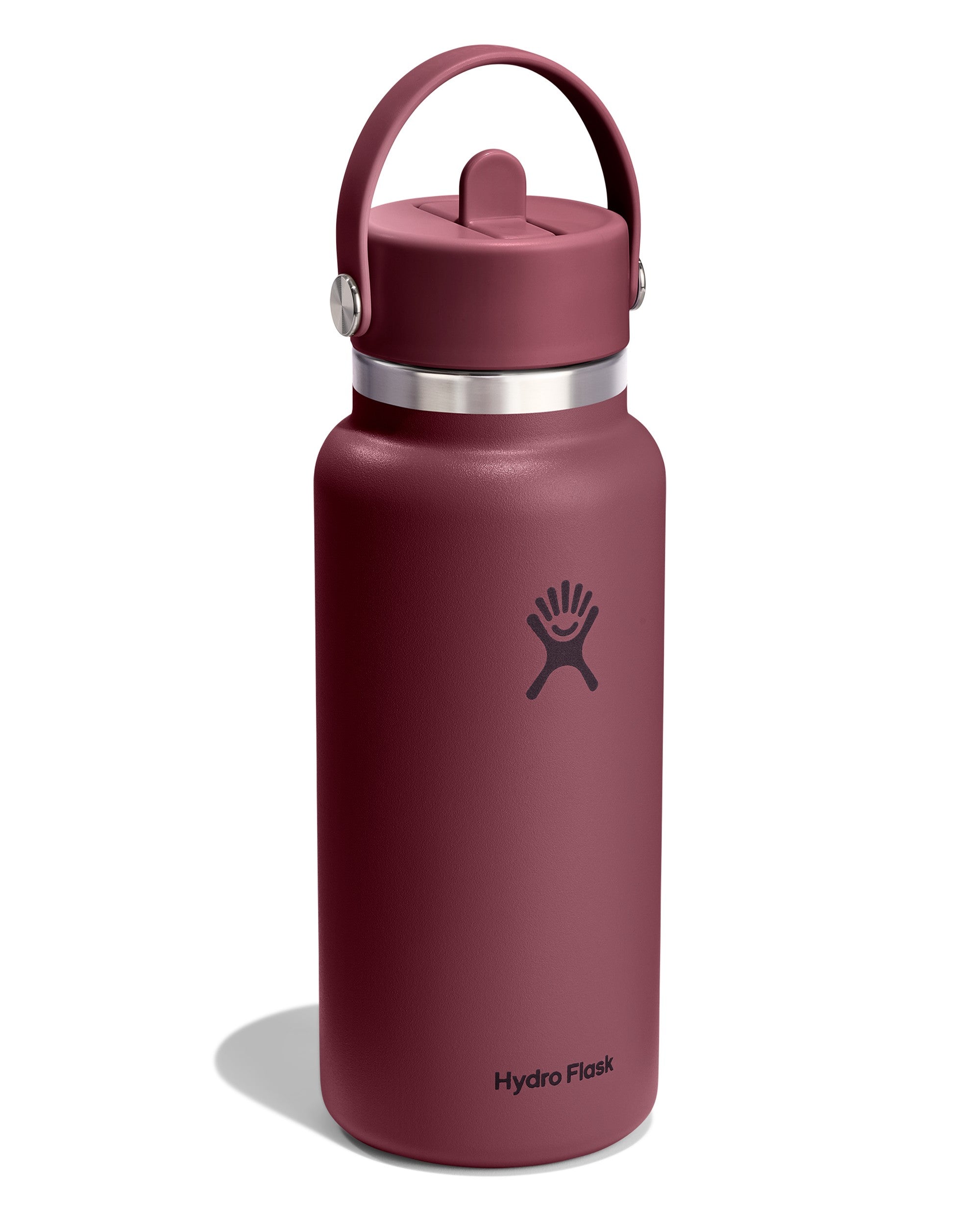 32oz Wide Flex Straw Cap - Burgundy