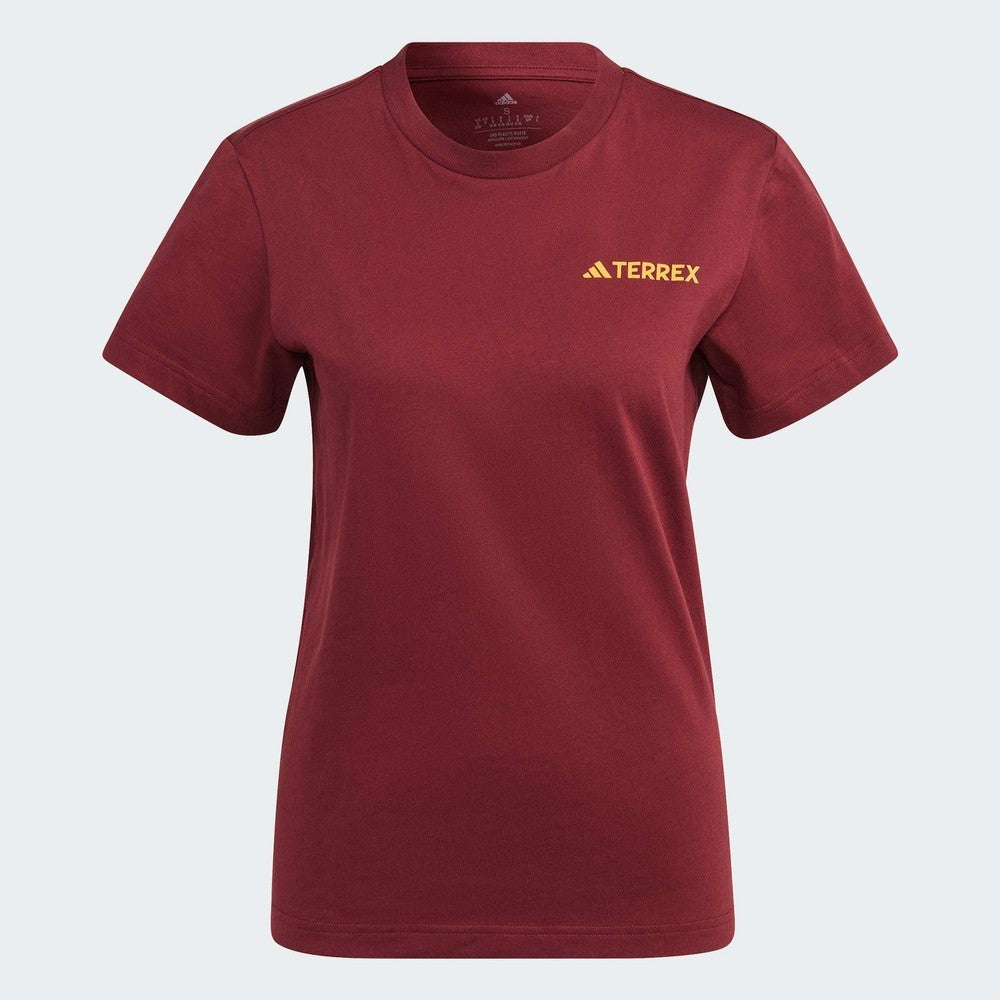 Graphic Altitude T-Shirt Womens - Shadow Red
