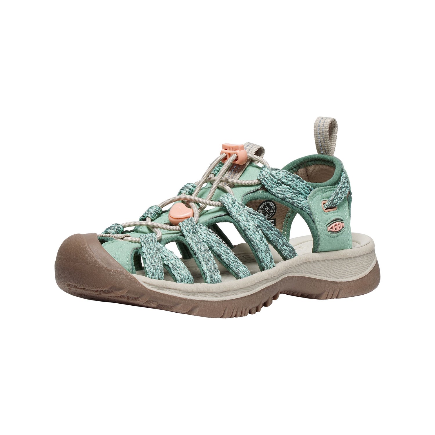 Keen Whisper Sandal Womens - Granite Green/Peach Parfait