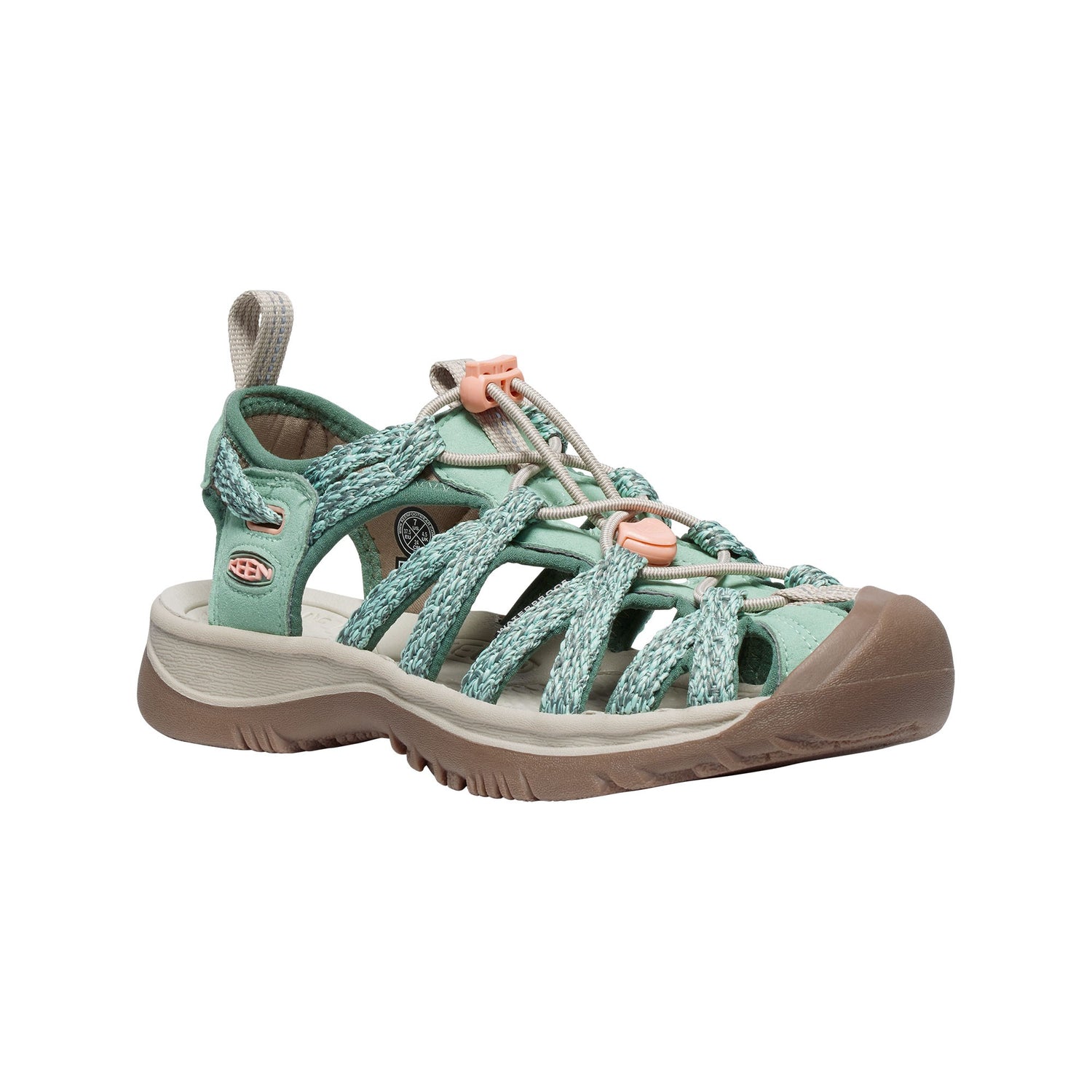 Keen Whisper Sandal Womens - Granite Green/Peach Parfait