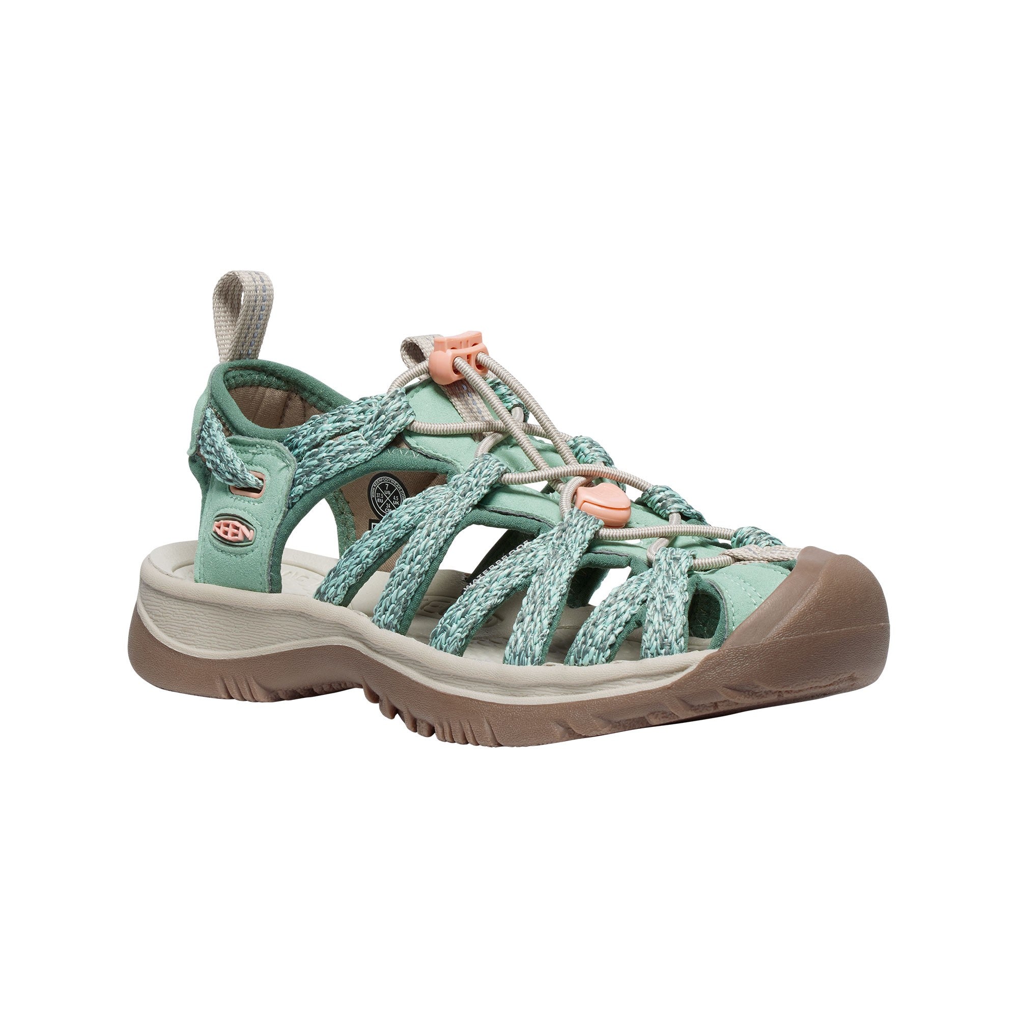 Keen Whisper Sandal Womens - Granite Green/Peach Parfait