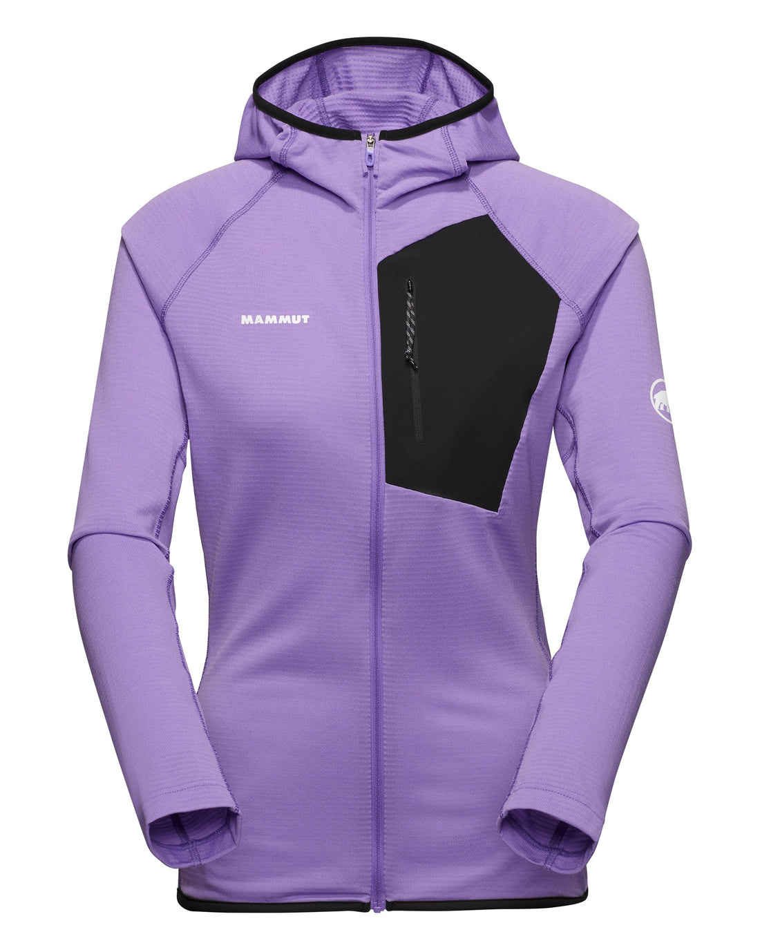 Aenergy Light ML Hooded Jacket Womens - Lavandin-Black