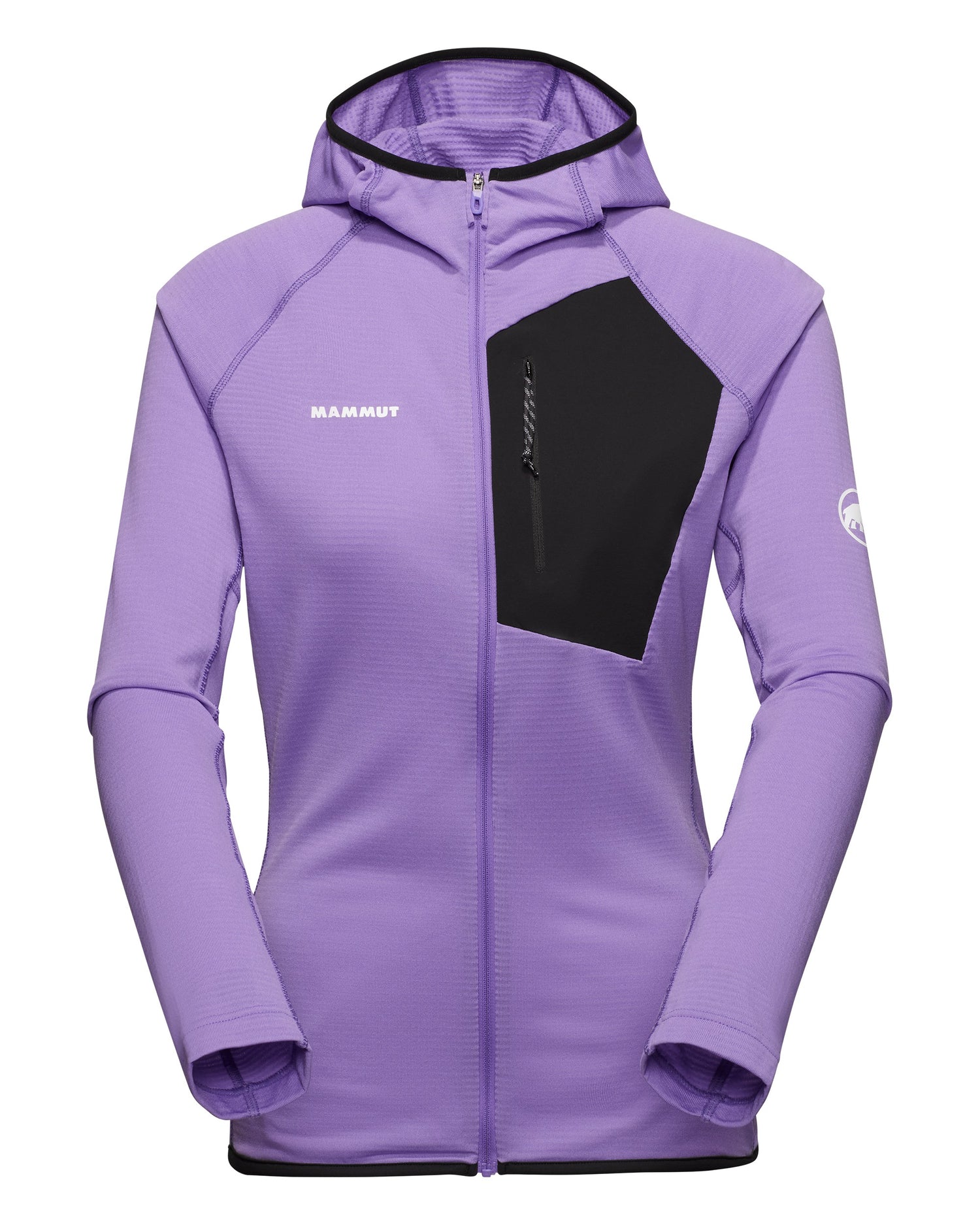 Aenergy Light ML Hooded Jacket Womens - Lavandin-Black