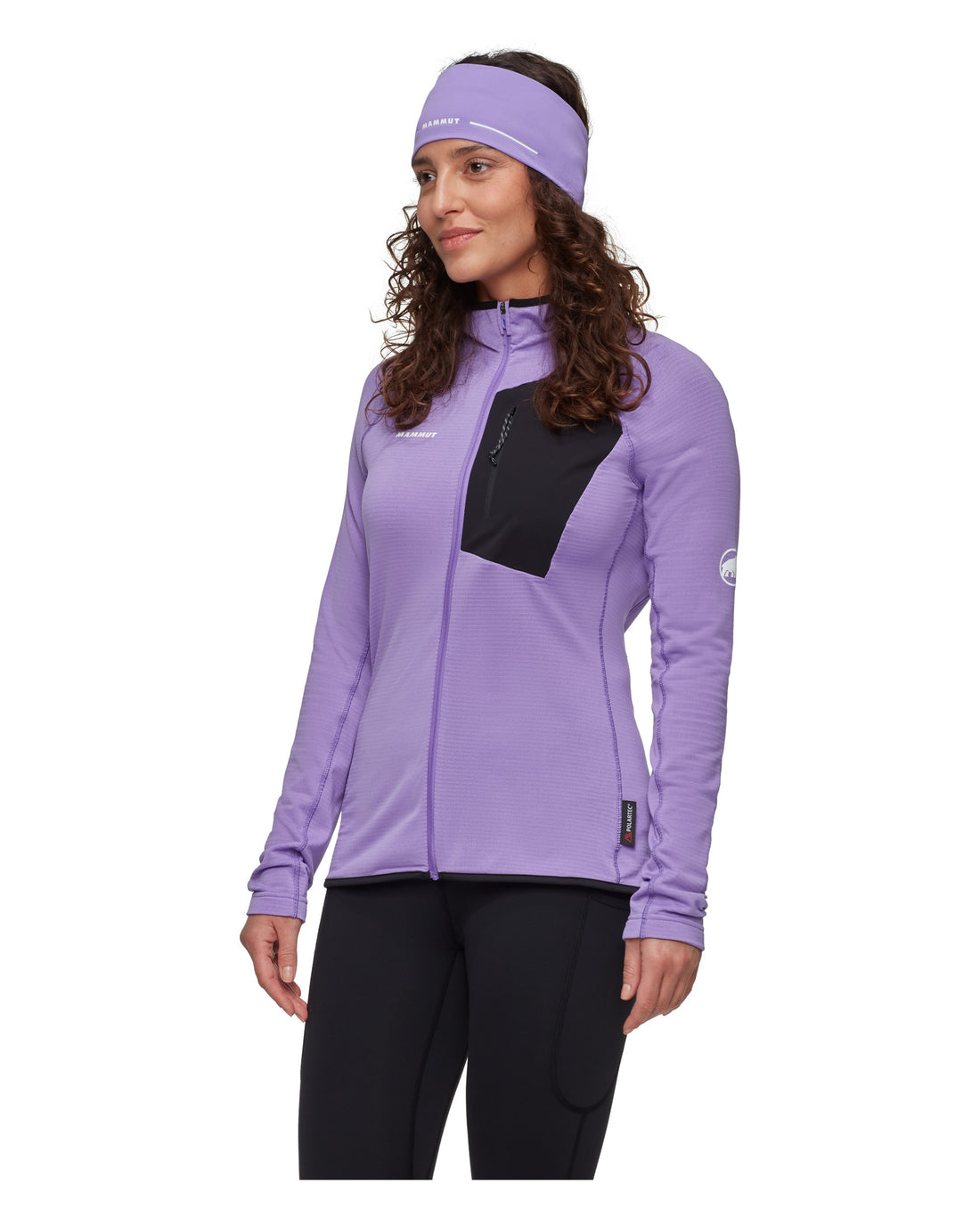 Aenergy Light ML Hooded Jacket Womens - Lavandin-Black