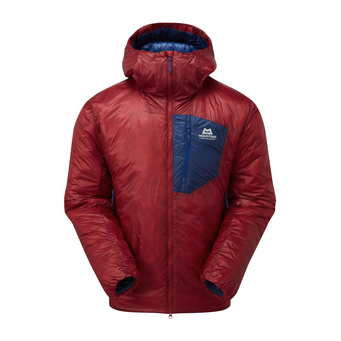 Oreus Hooded Jacket Mens - Merlot/Admiral Blue