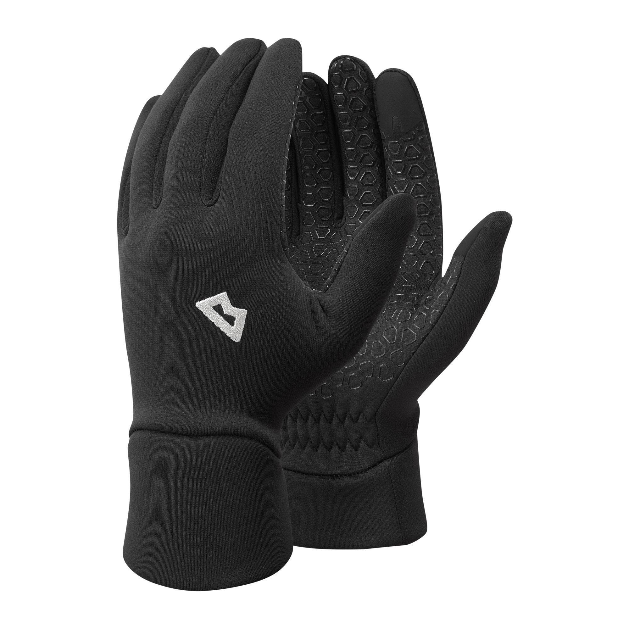 Stretch Fleece Grip Glove Womens - Black