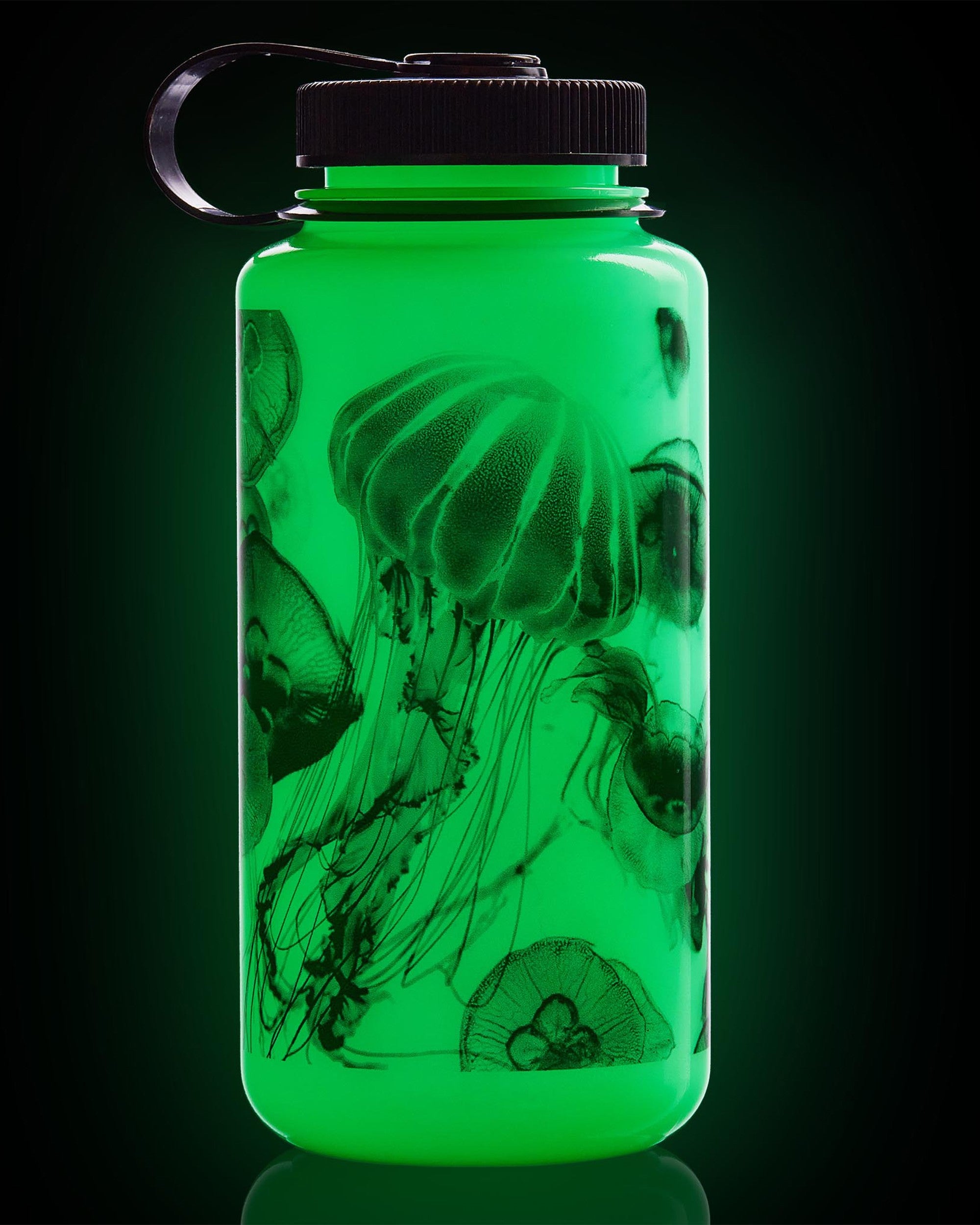 Wide Mouth 1L Tritan Sustain - Glow Black Jellyfish