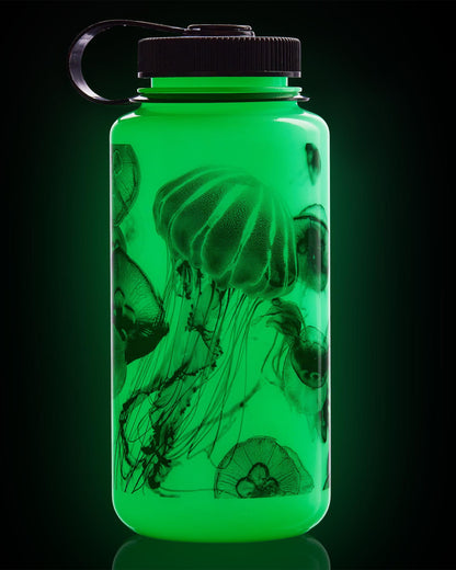 Wide Mouth 1L Tritan Sustain - Glow Black Jellyfish