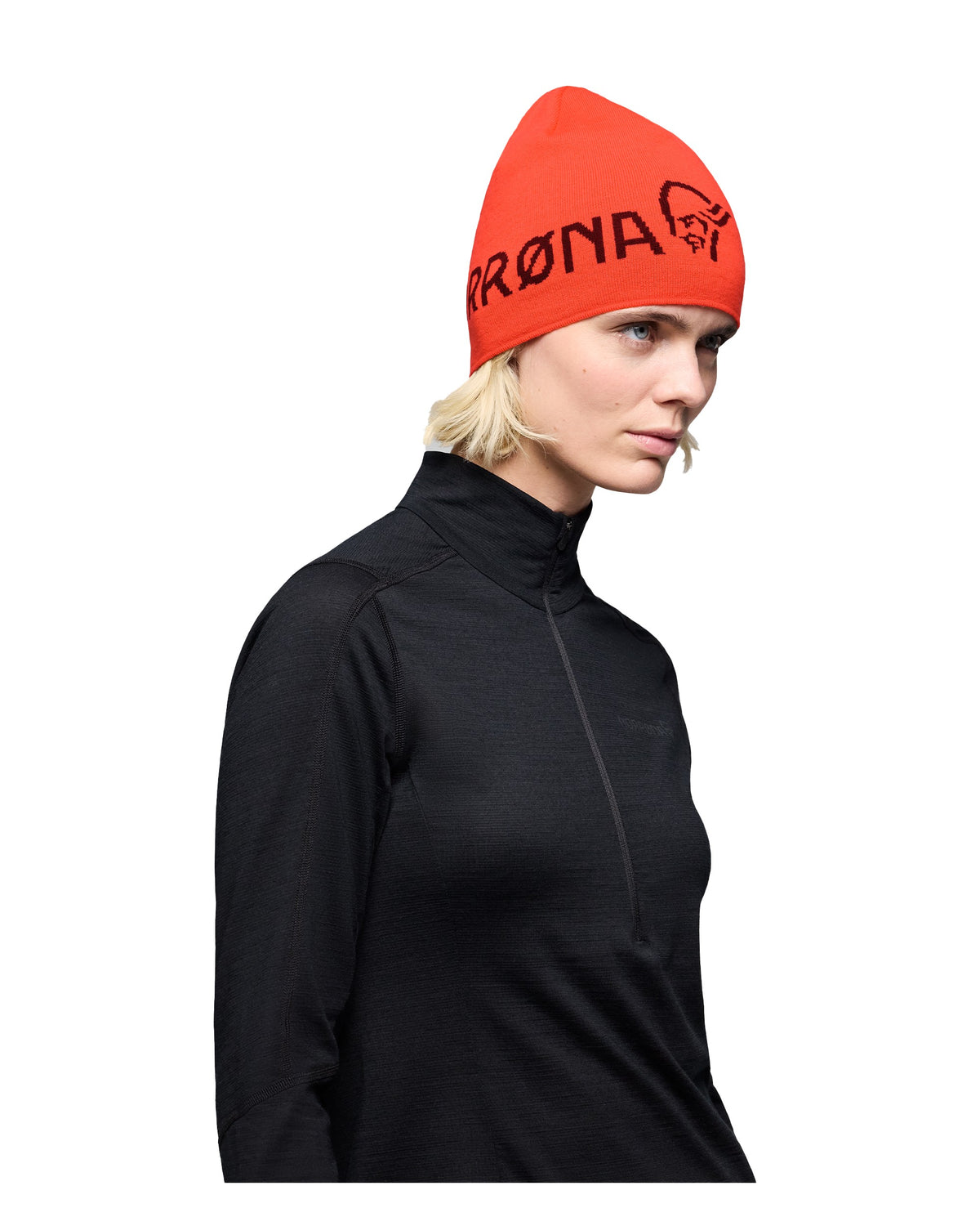 /29 Light MerinoUll Logo Beanie - Baked Apple