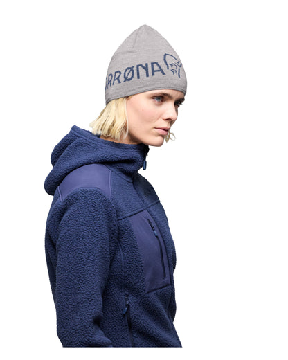 /29 Light Merinoull Logo Beanie - Grey Melange