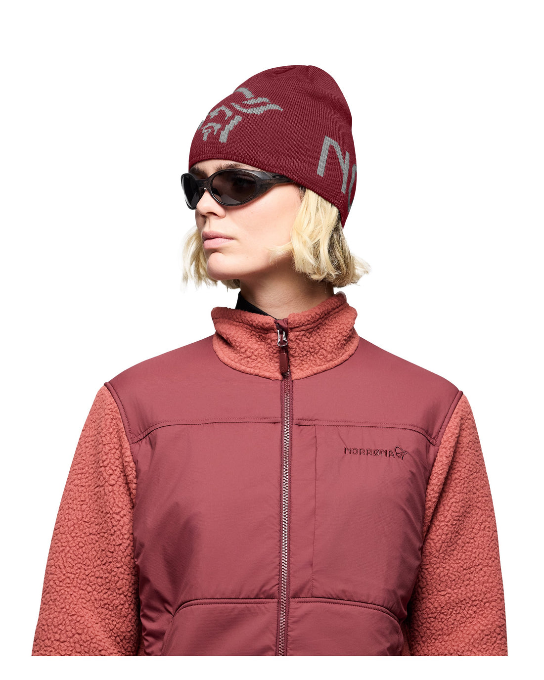 /29 Mid MerinoUll Logo Beanie - Port
