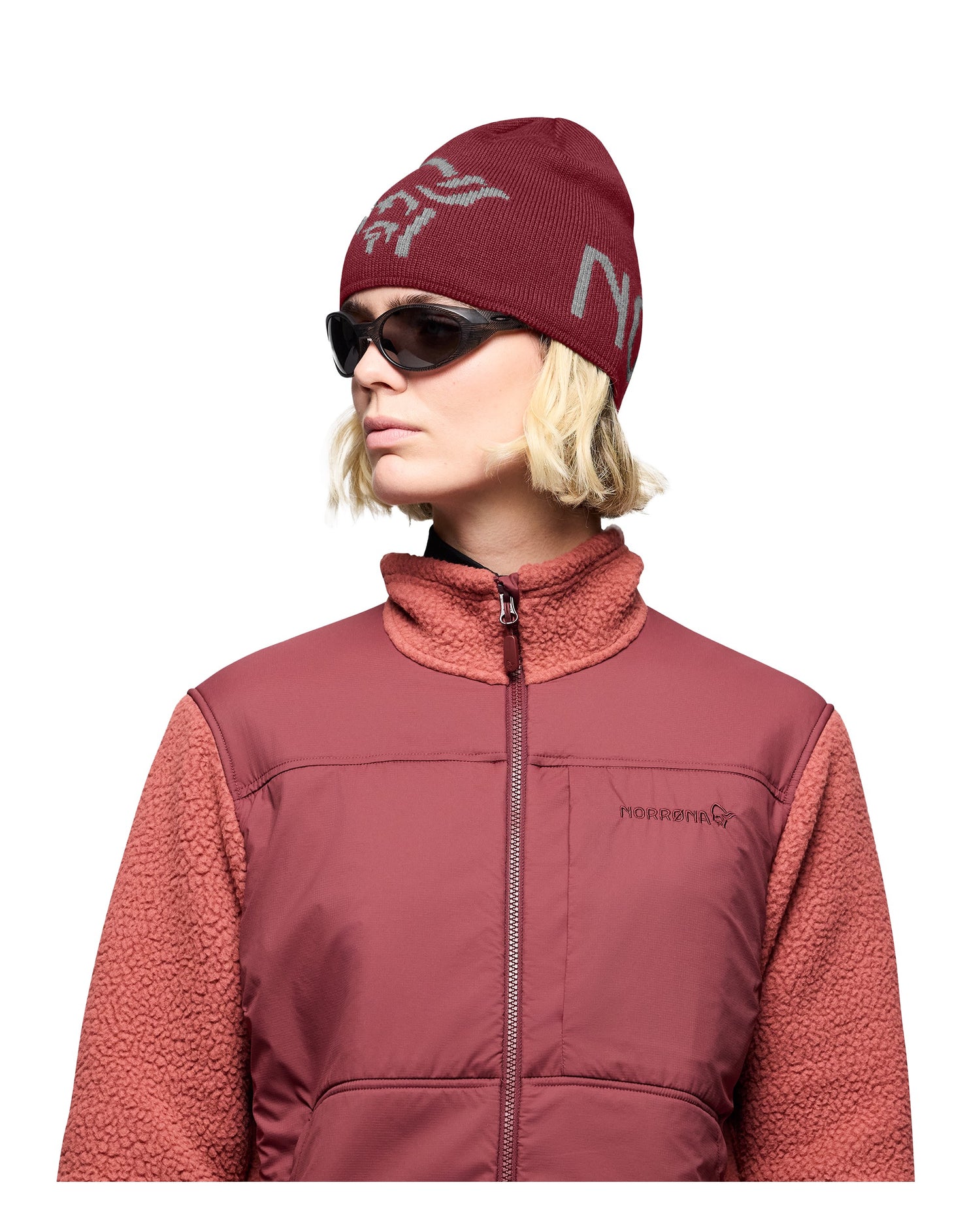 /29 Mid MerinoUll Logo Beanie - Port