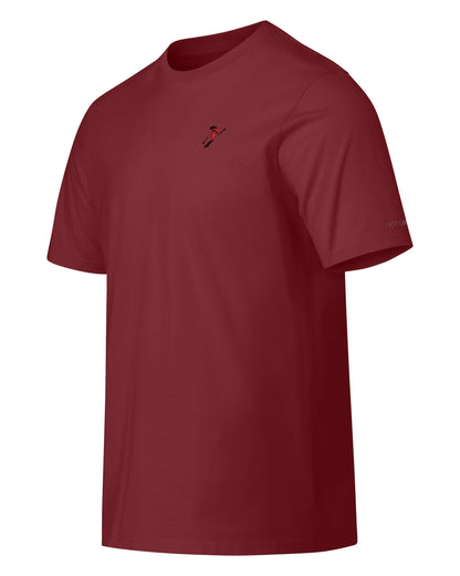 /29 Cotton Activity Embroidery T-Shirt Mens - Port