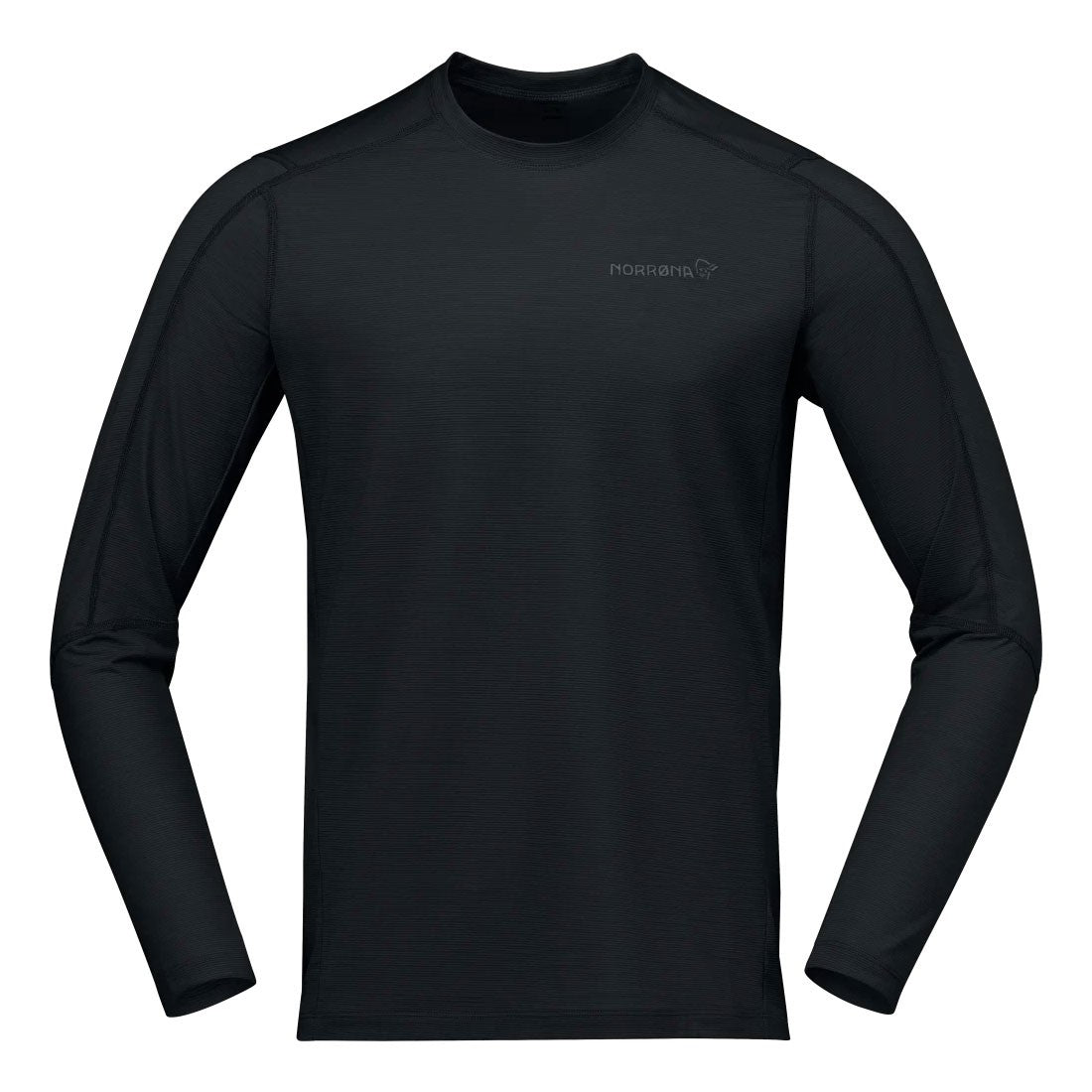 Falketind EqualiserUll Long Sleeve Mens - Caviar Black
