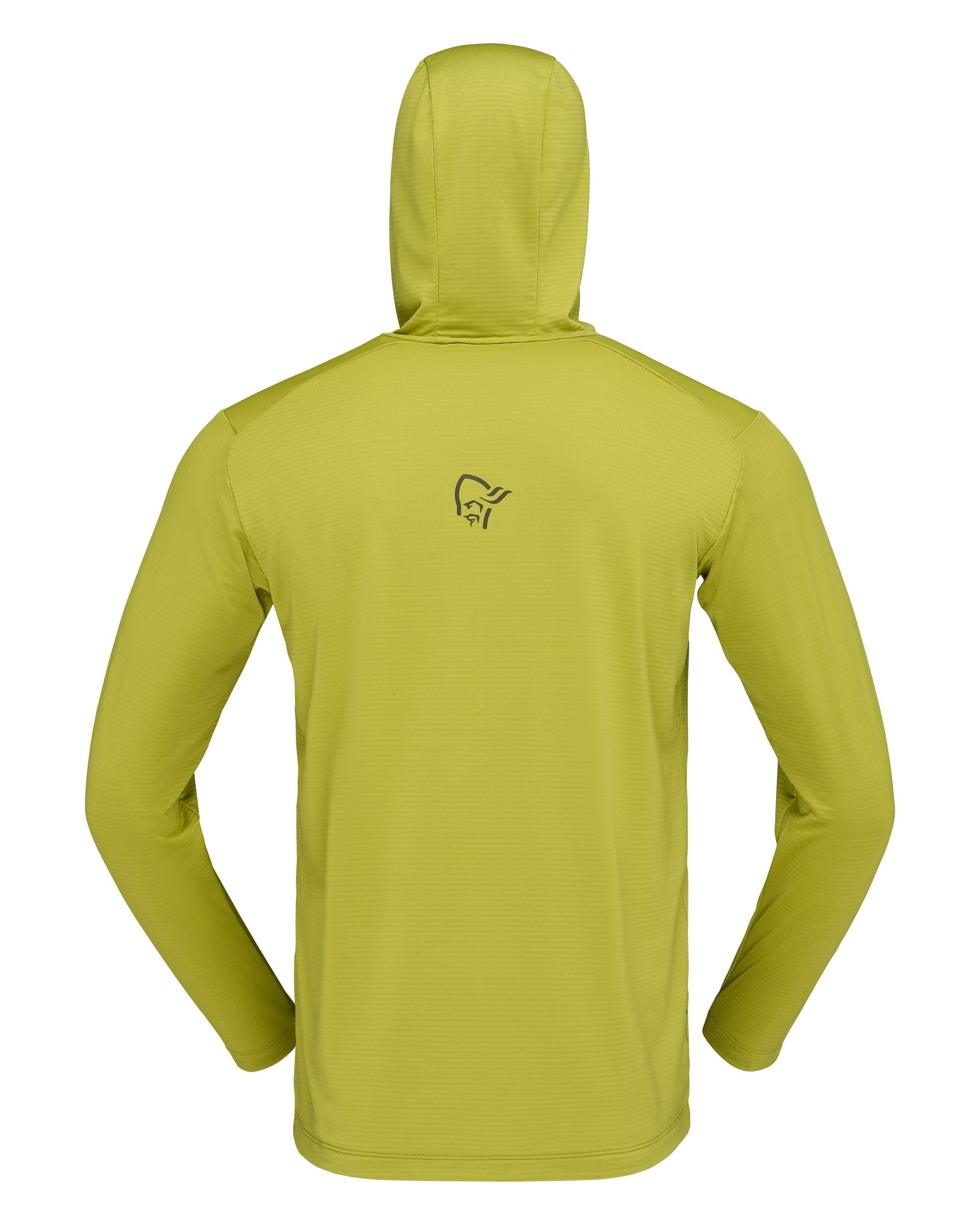 Falketind Warm1 Hood Mens - Golden Lime/Olive Night