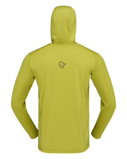 Falketind Warm1 Hood Mens - Golden Lime/Olive Night