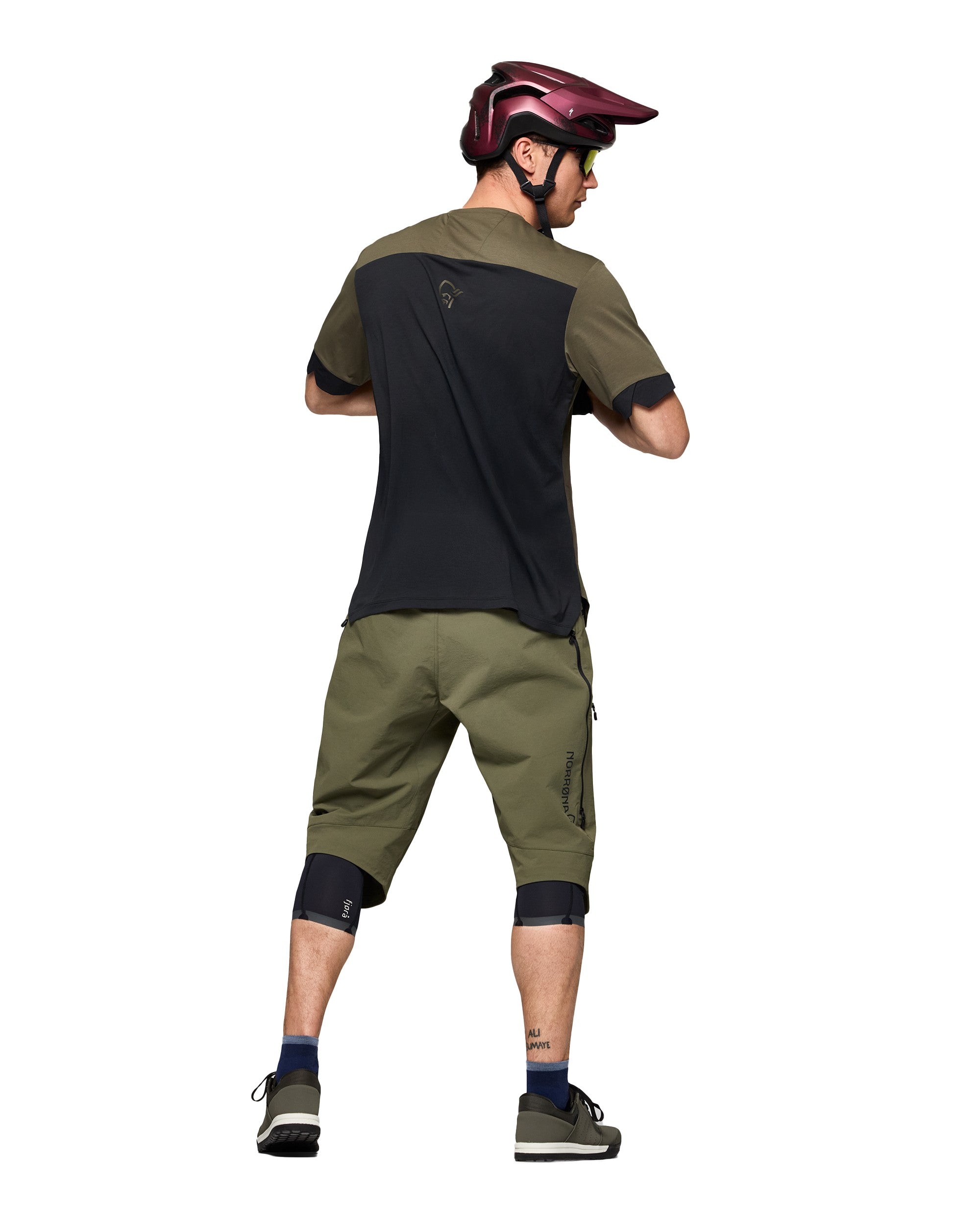 Fjora Equaliser T-Shirt Mens - Olive Night/Caviar Black