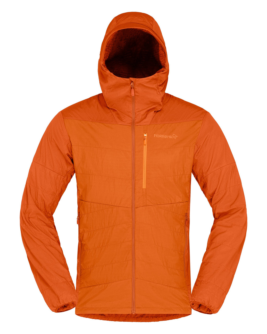Lyngen Thermo100 Active Zip Hood Mens - Gold Flame