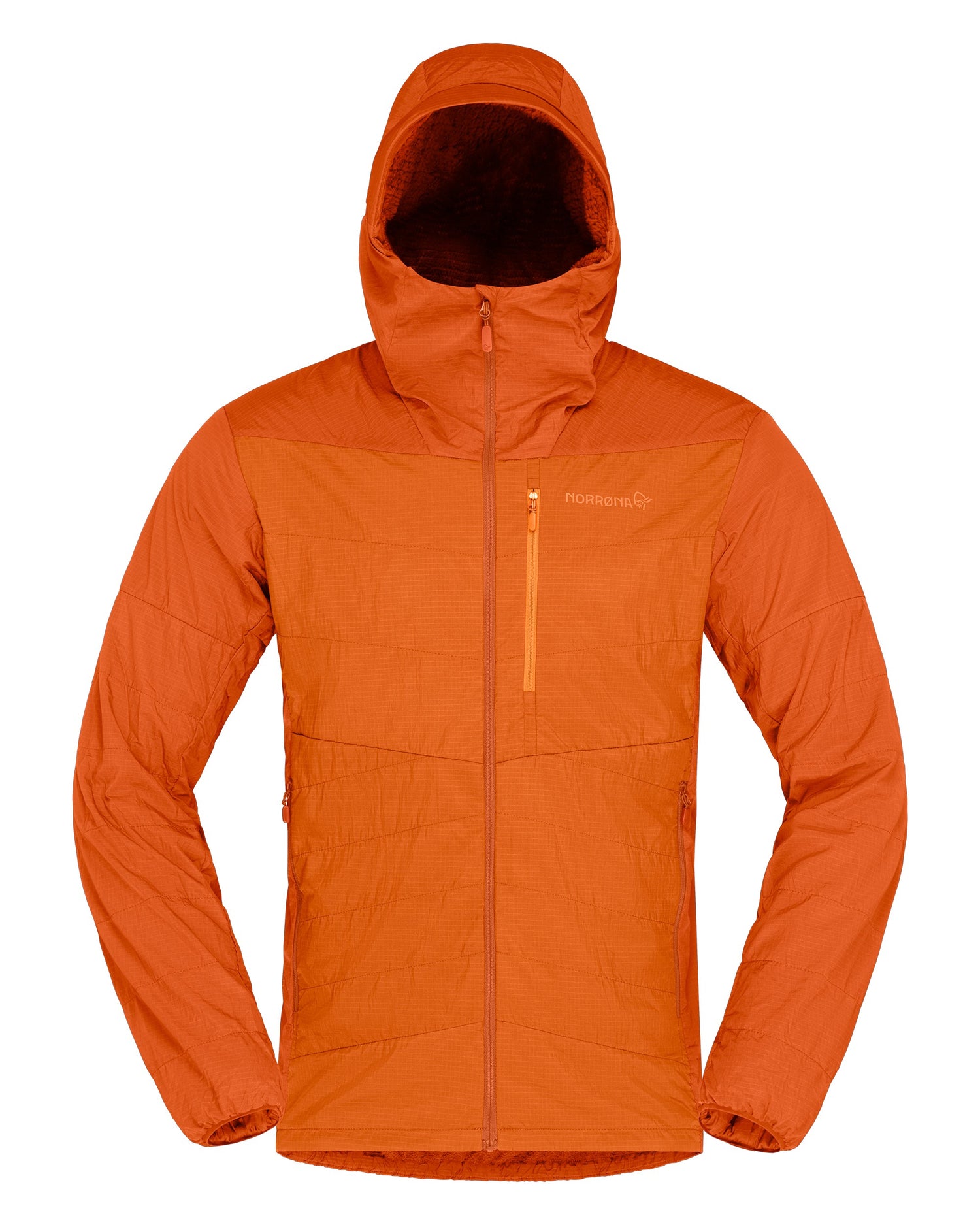 Lyngen Thermo100 Active Zip Hood Mens - Gold Flame