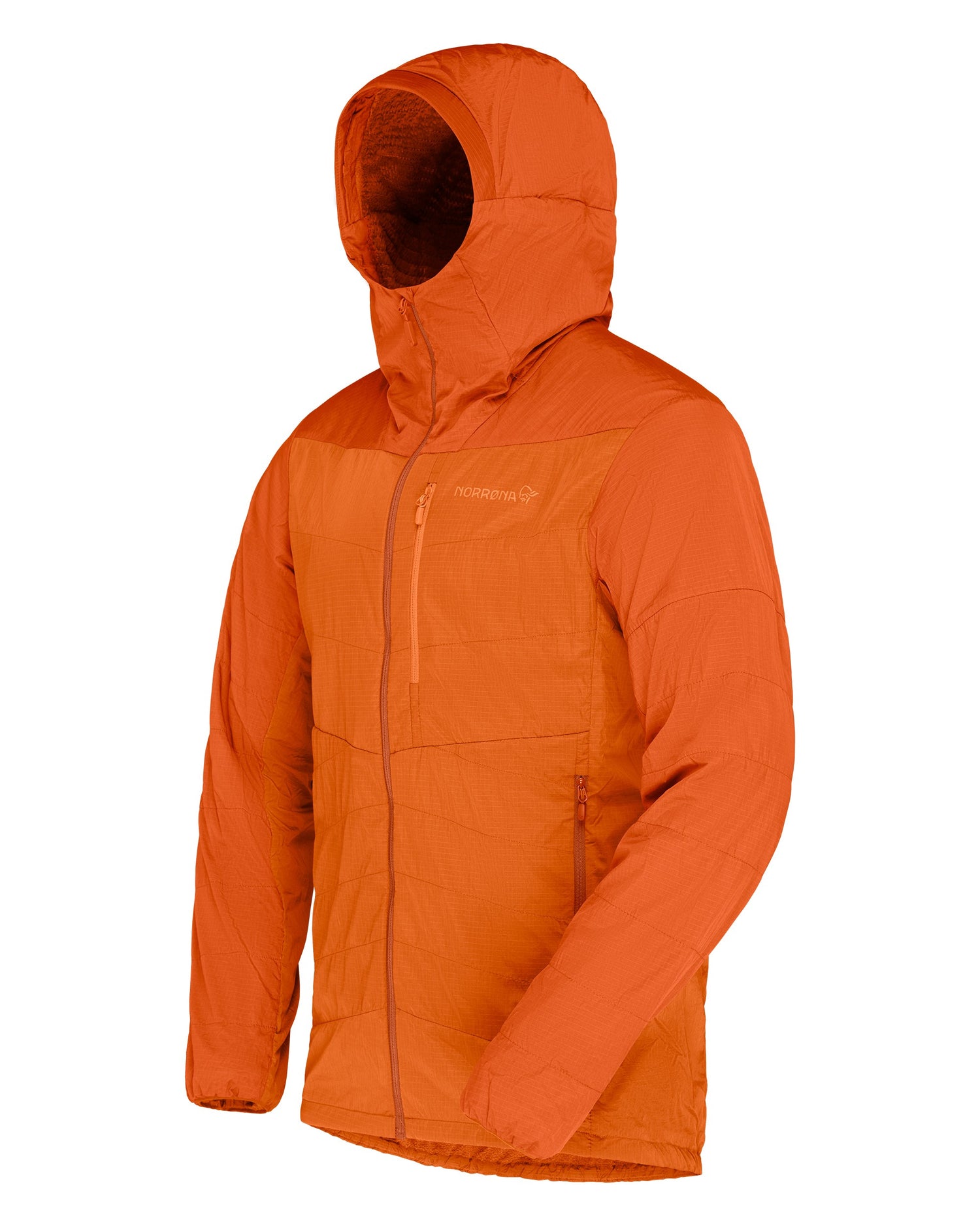 Lyngen Thermo100 Active Zip Hood Mens - Gold Flame