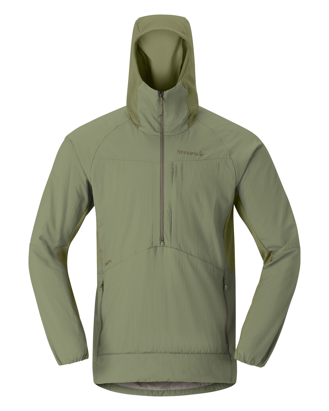 More Octa Zip Hood Mens - Deep Lichen Green