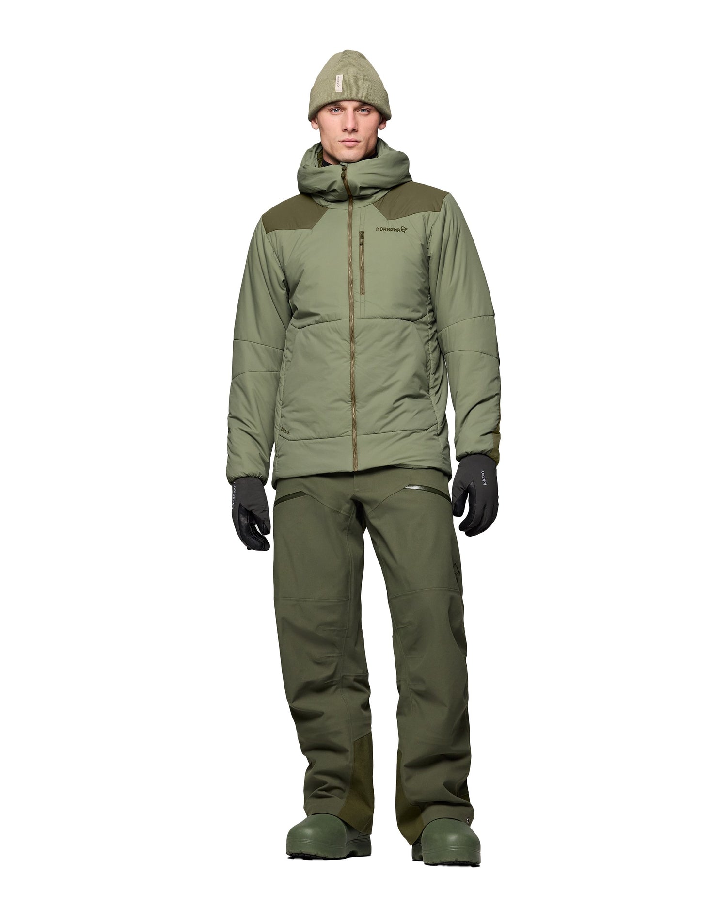 Tamok Thermo80 Zip Hood Mens - Olive Night/Deep Lichen Green