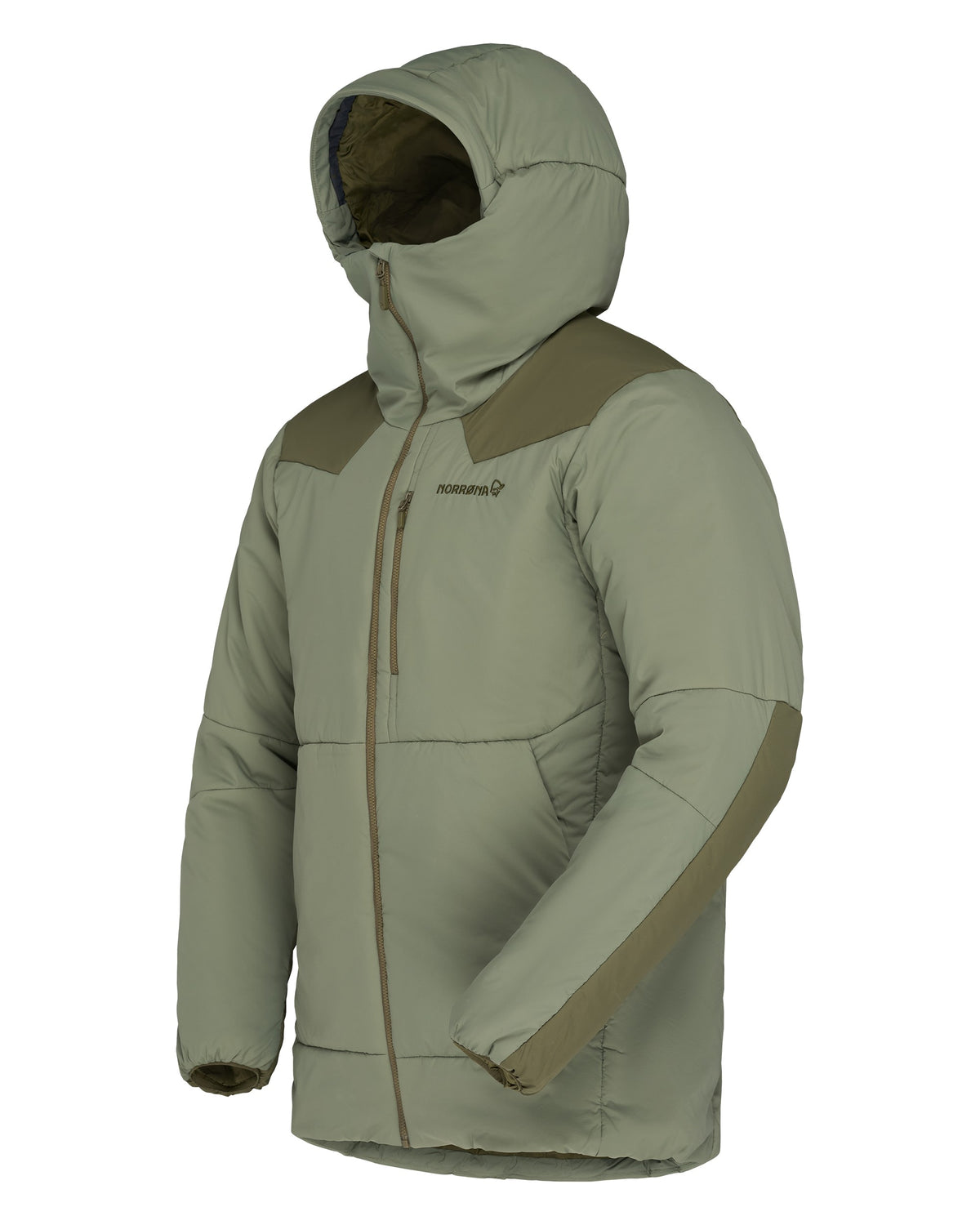 Tamok Thermo80 Zip Hood Mens - Olive Night/Deep Lichen Green