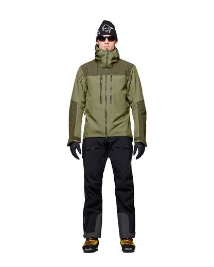 Trollveggen Gore-Tex Pro Light Jacket Mens - Olive Night/Deep Lichen Green