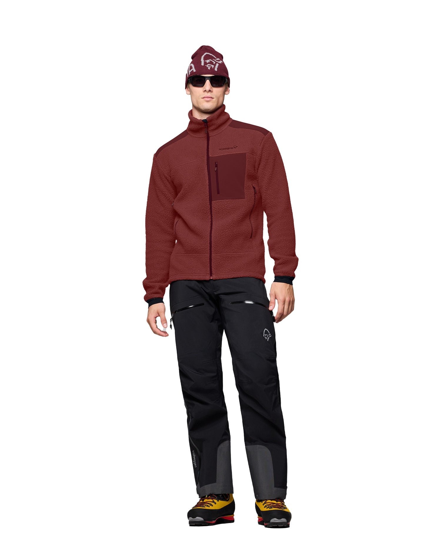 Trollveggen Warm3 Jacket Mens - Port