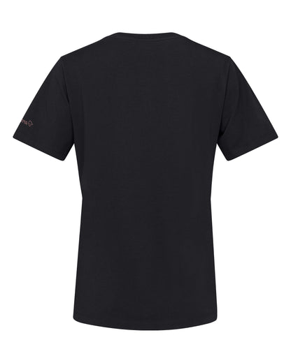 /29 Cotton Activity Embroidery T-Shirt Womens - Caviar Black