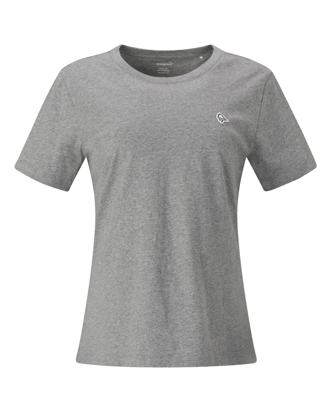 /29 Cotton Viking Patch T-Shirt Womens - Grey Melange