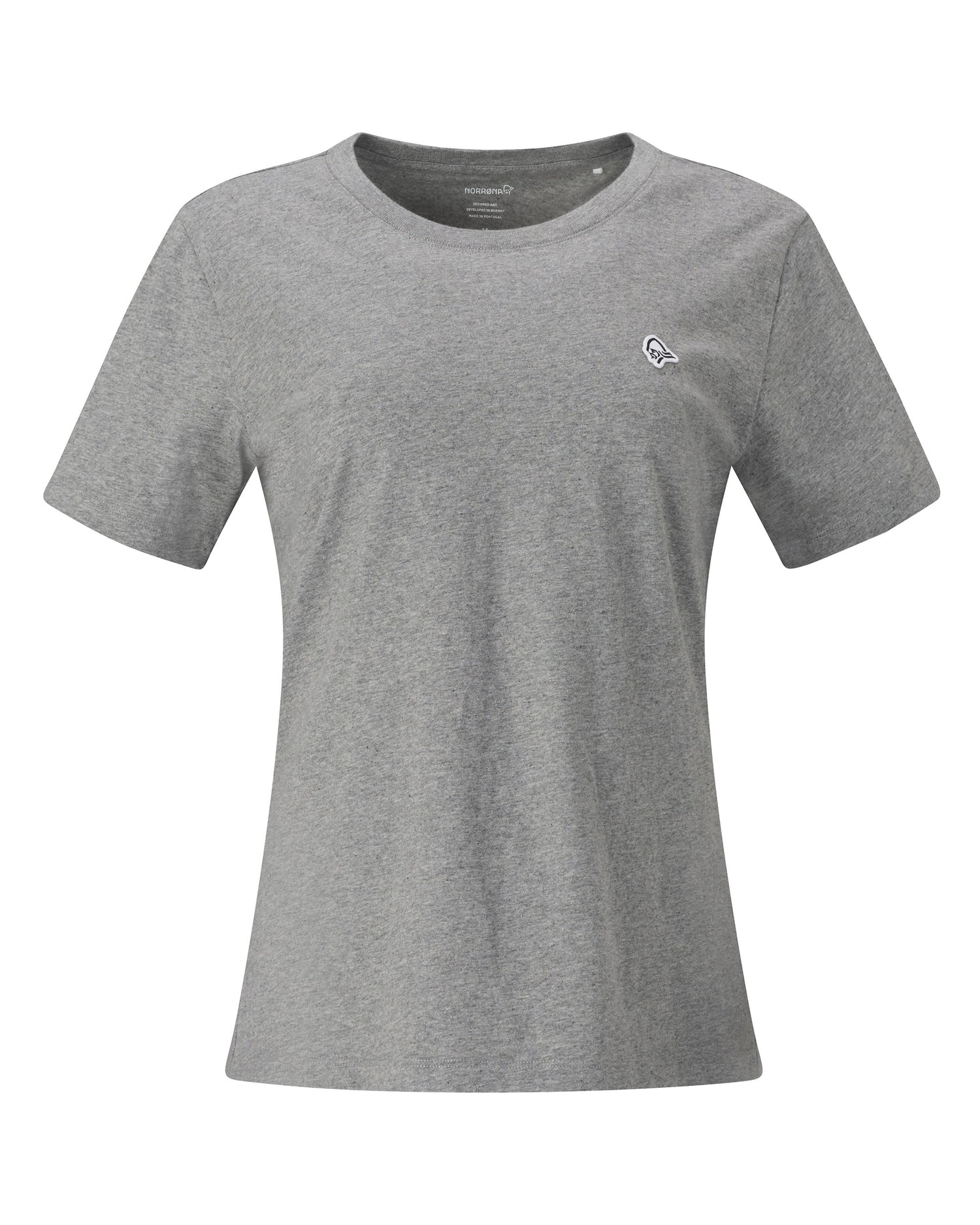 /29 Cotton Viking Patch T-Shirt Womens - Grey Melange