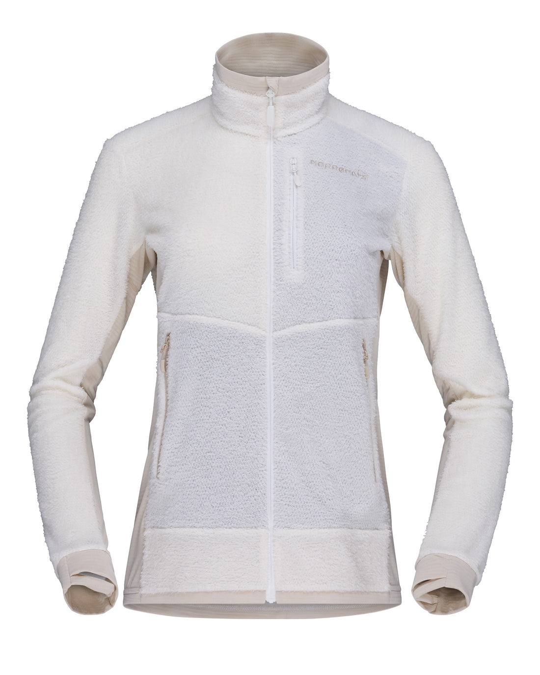 Falketind Warm1 Active Jacket Womens- Snow White/Oatmeal