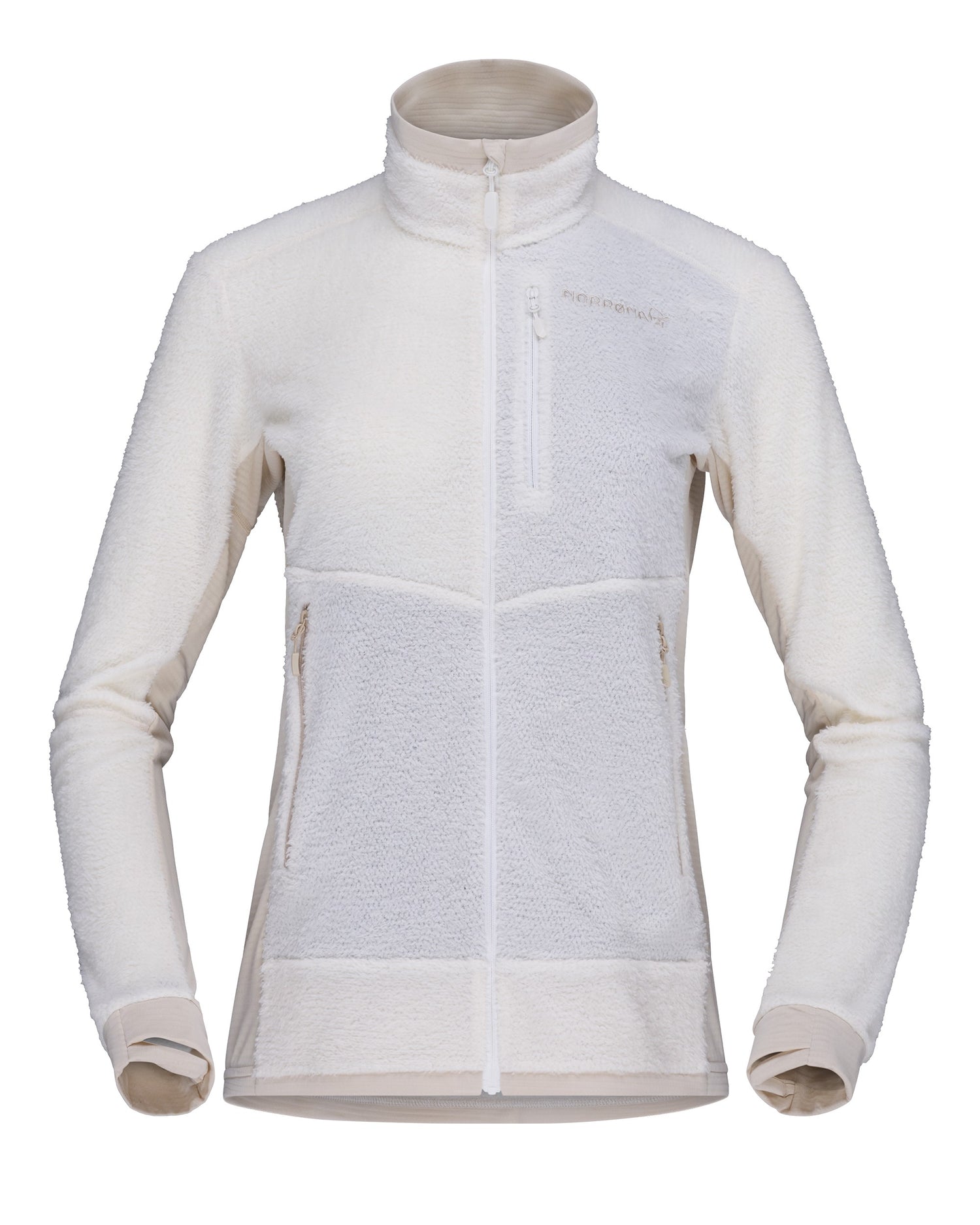 Falketind Warm1 Active Jacket Womens- Snow White/Oatmeal