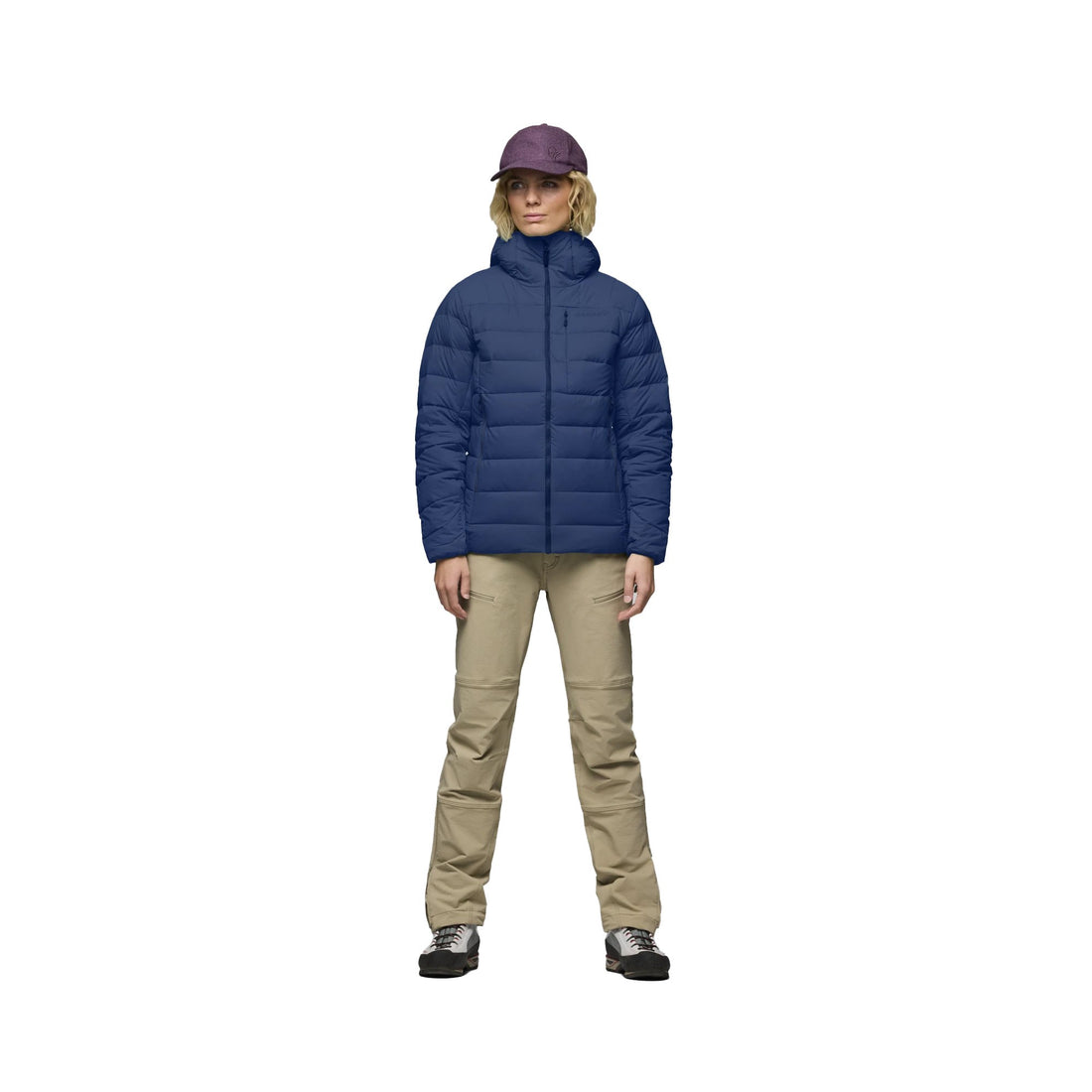 Femund Down700 Zip Hood Womens - Indigo Night