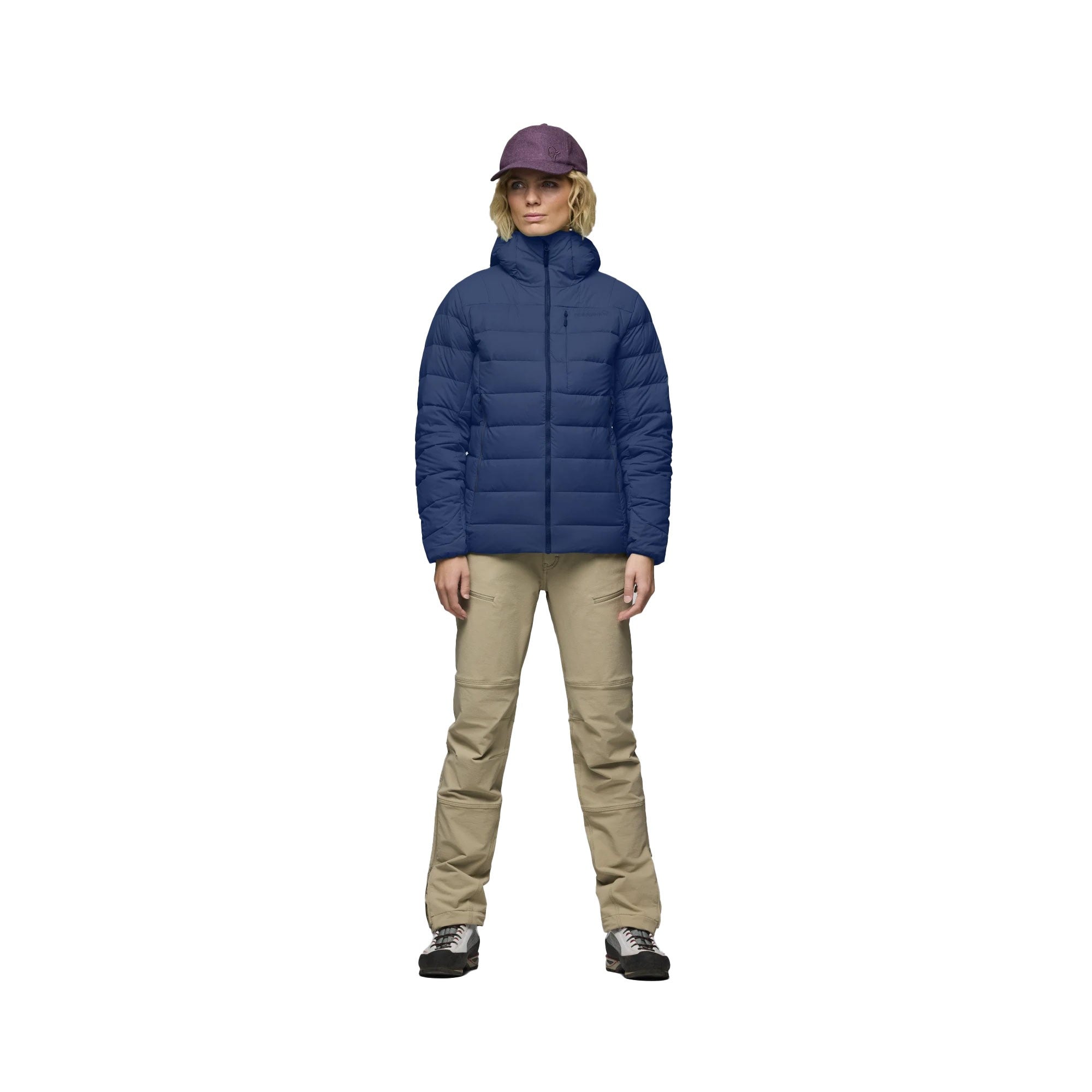 Femund Down700 Zip Hood Womens - Indigo Night