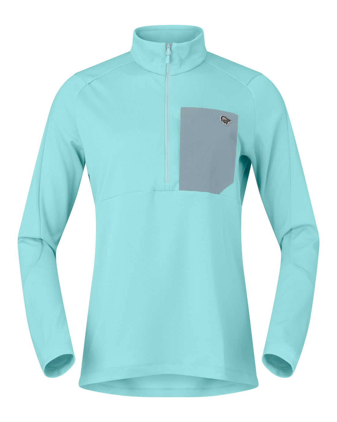 Femund Warm1 Zip Neck Womens - Aqua Haze/Trooper